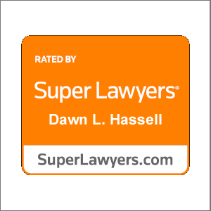 Super Lawyers Award Badge Dawn Hassell