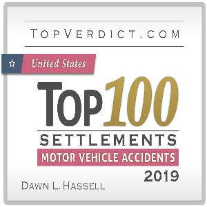 Top 100 Motor Vehicle Accident Settlement Award California 2019