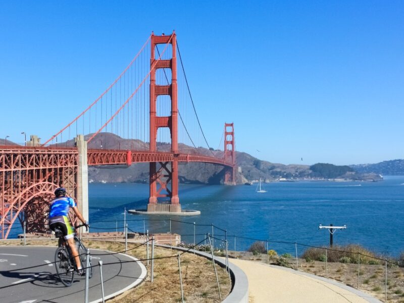 photo of bicyclists riding in san francisco