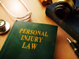 photo of a book with personal injury law on the cover