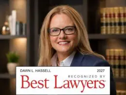photo of attorney dawn hassell with Best Lawyers 2027 award